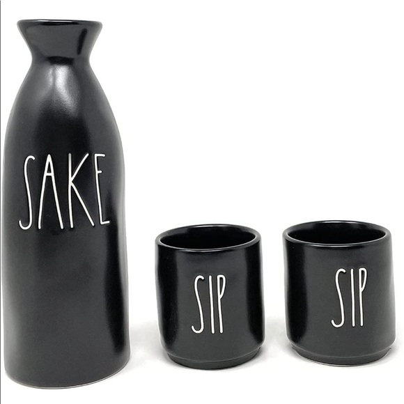 Rae Dunn Other - ***Donated***RAE Dunn Sake pitcher set with 2 cups - matte black